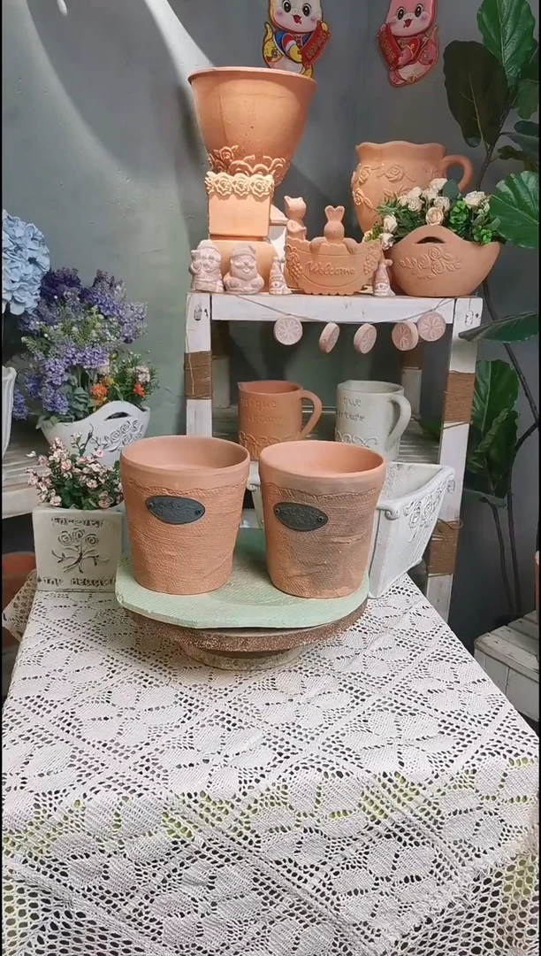 【闪购商品】红陶荷兰盆 红色【2个装】微瑕