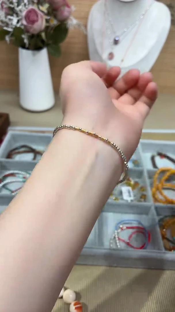 未镶嵌琥珀裸石手链*521212