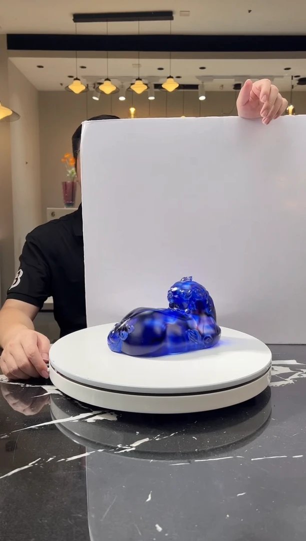 摆件巴比特美学 蓝色扭头貔貅