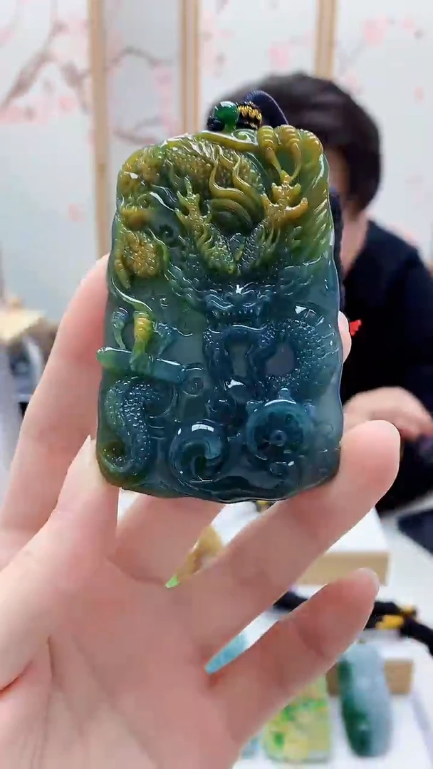 未镶嵌定制翡翠5060ry-毛货挂件67