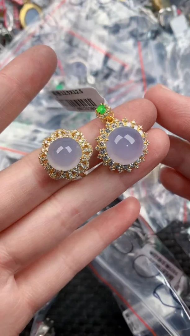 银S925镶嵌戒指翡翠101010-----3