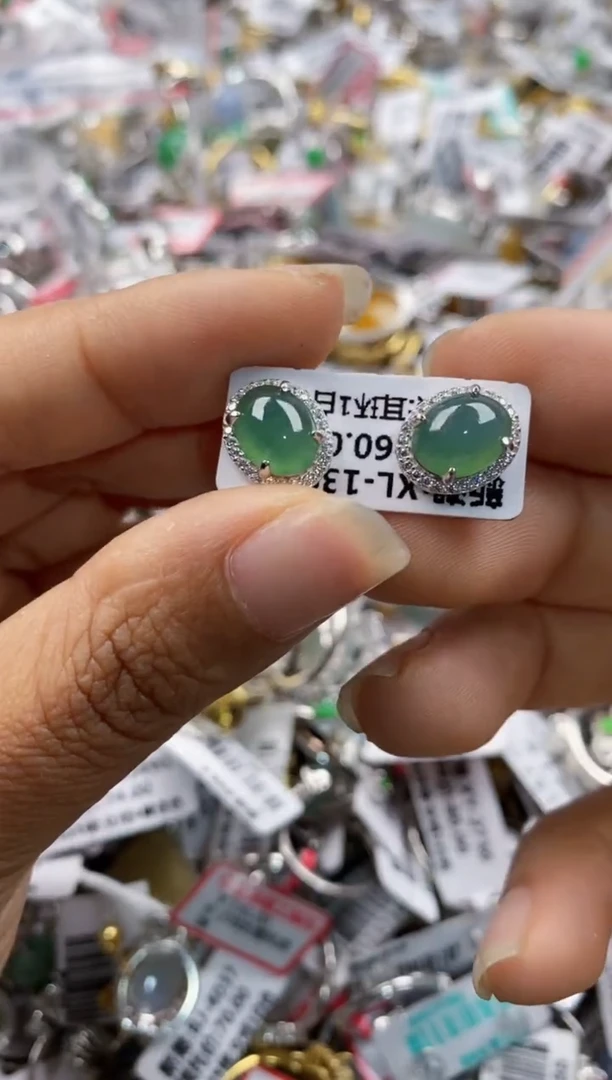 银S925镶嵌戒指翡翠2222-----4