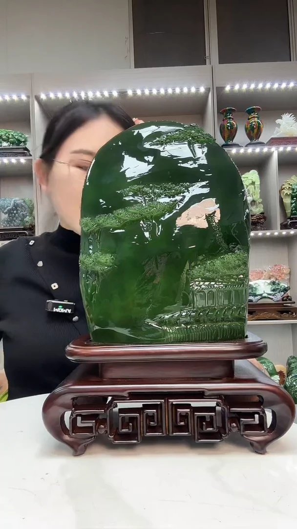 石材天然石材家居摆件办公室客厅玄关高档摆件