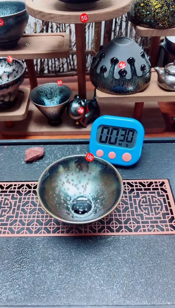 茶盏?****劲100号建盏工匠茶器