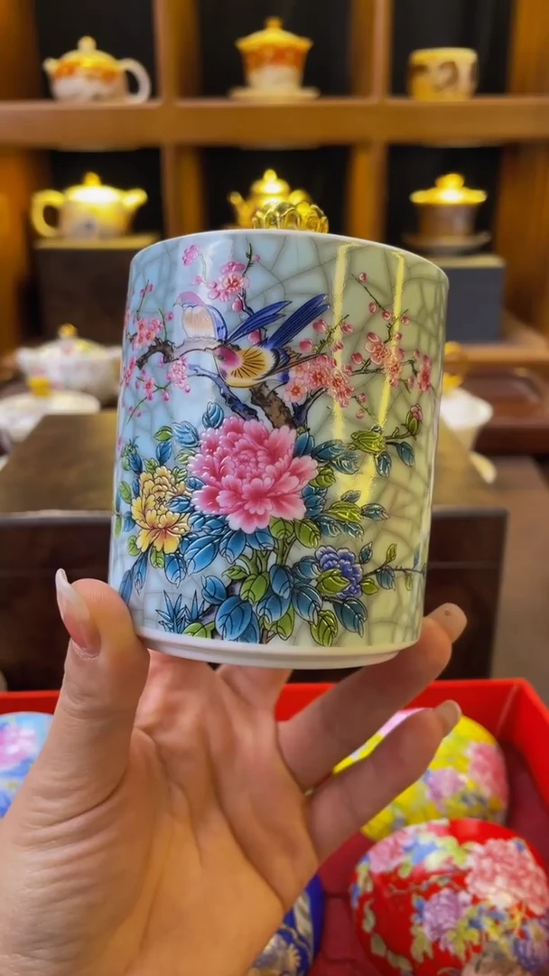 【闪购商品】杯喜上眉梢茶叶罐小号