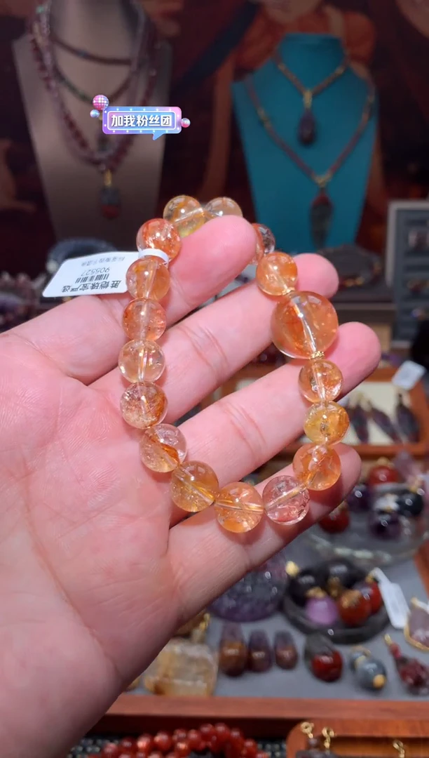 18K金镶嵌珠宝半成品水晶胶花手串