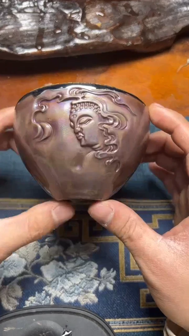 【闪购商品】茶盏名家谢长旺建盏（带证书礼盒）42