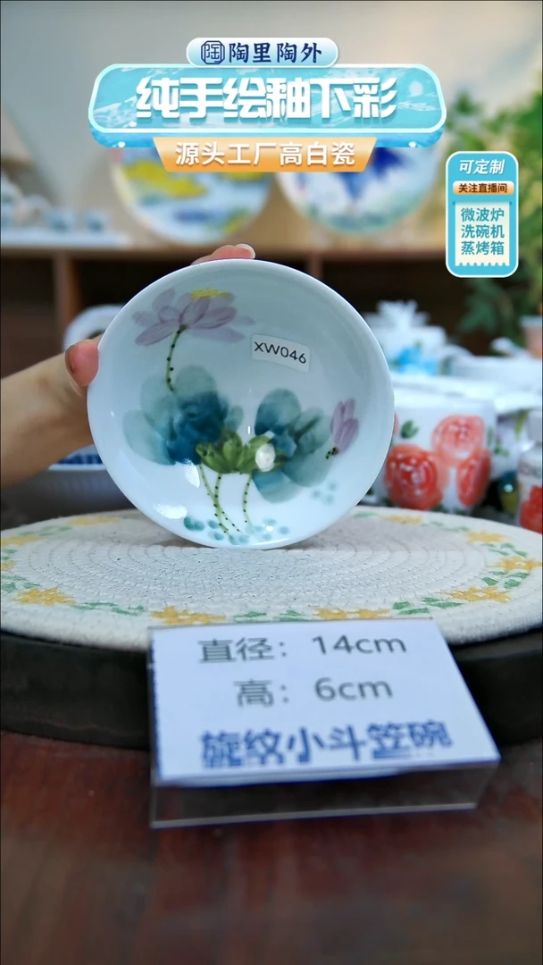 碗景德镇高温手绘陶瓷XW046