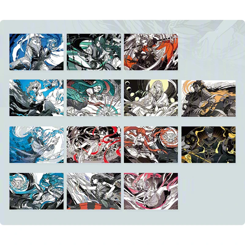 分子互动正品非人哉新品仙山琼阁明信片套装亚克力立牌