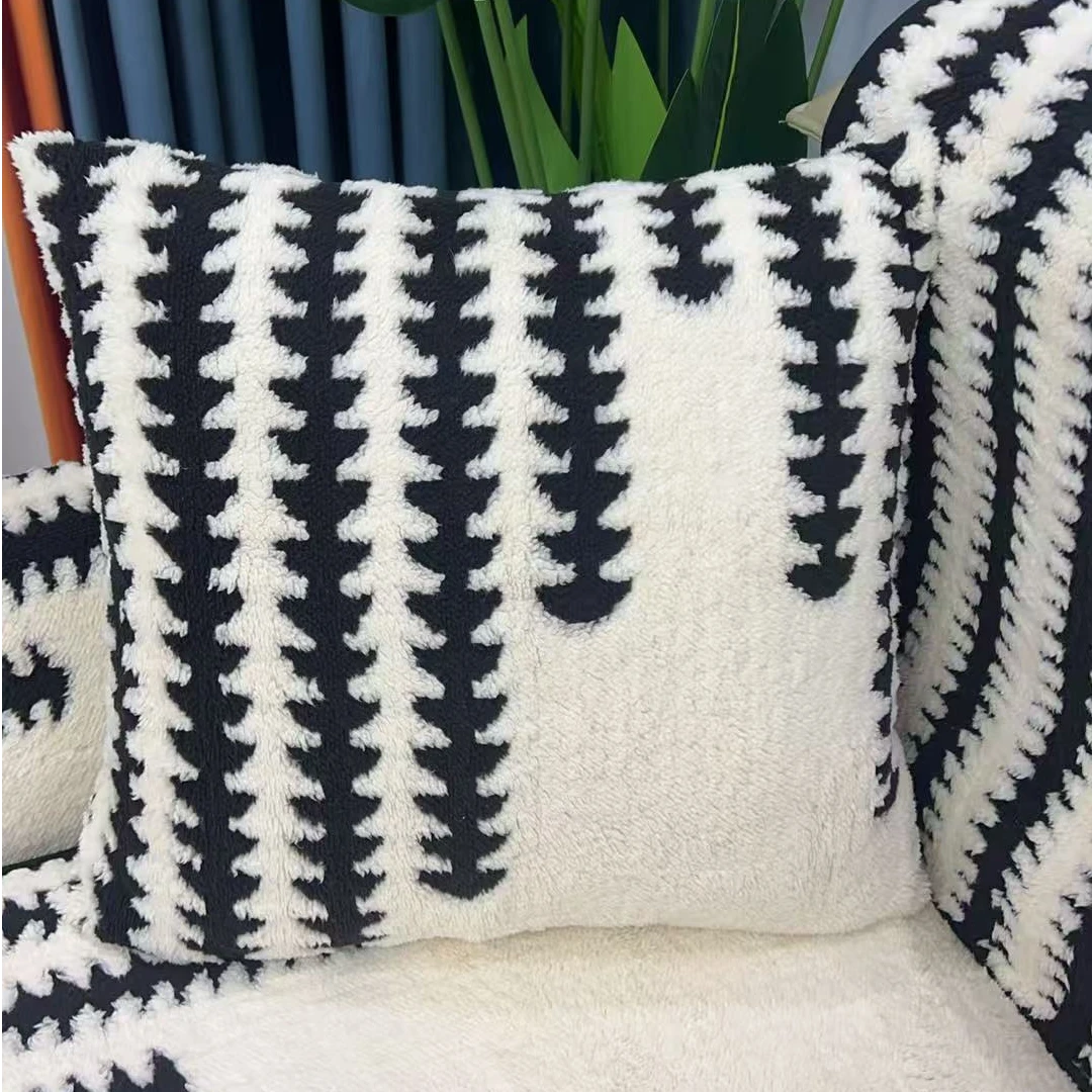 舒棉绒面料45×45抱枕套手工裁剪设计