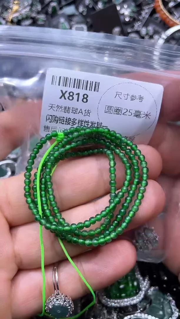 【闪购商品】翡翠颈饰未镶嵌X818项链 基地