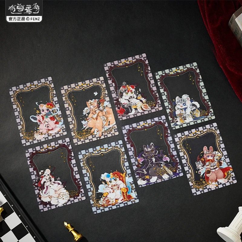 【黑白对弈 透卡】有兽焉动漫周边透卡潮玩盲盒