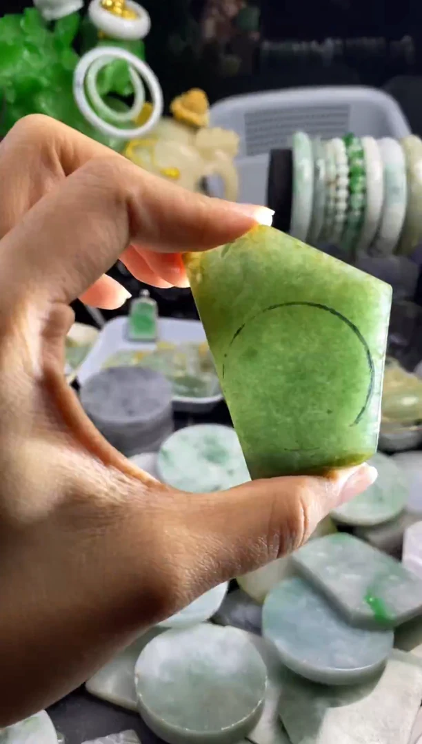 散珠翡翠A货翡翠08