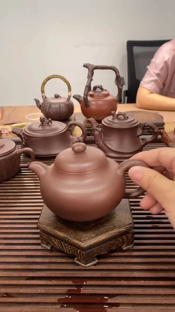 茶壶紫砂福利柿圆249毫升中槽青