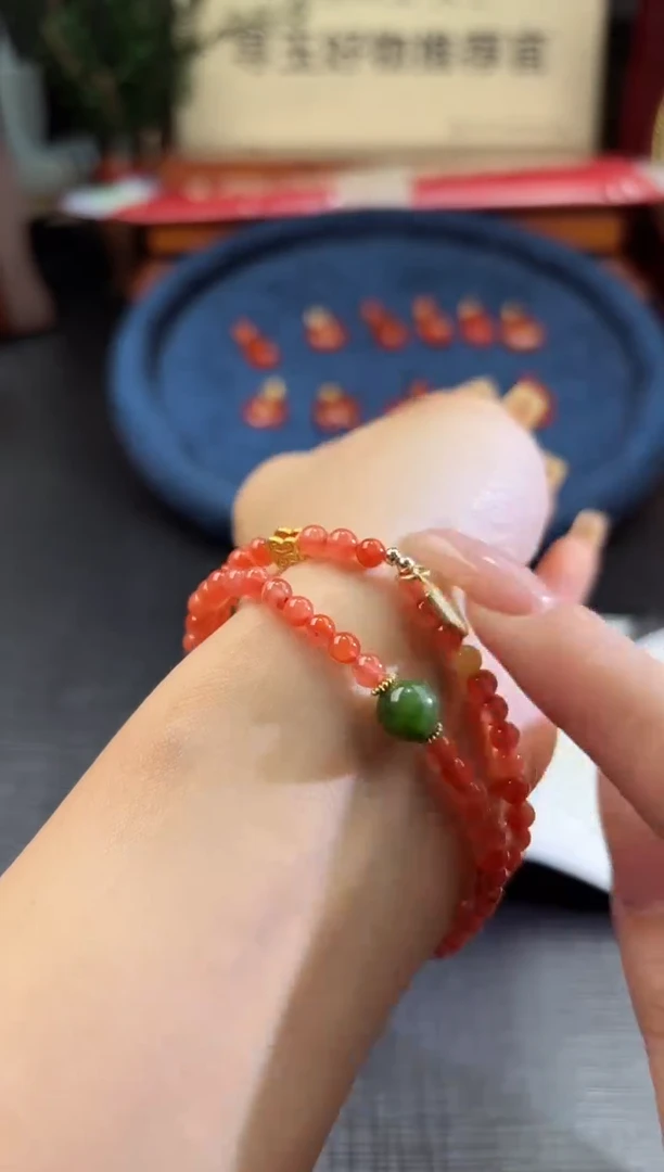 南红玛瑙未镶嵌颈饰100717921