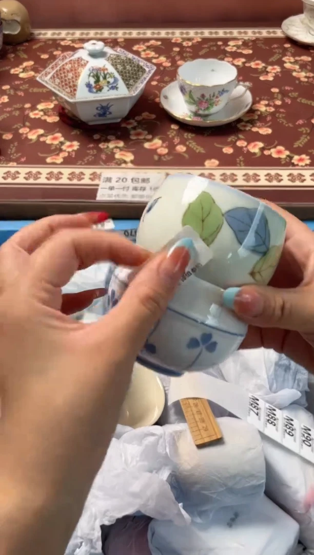 瓷片开***花瓷器瓷器M86