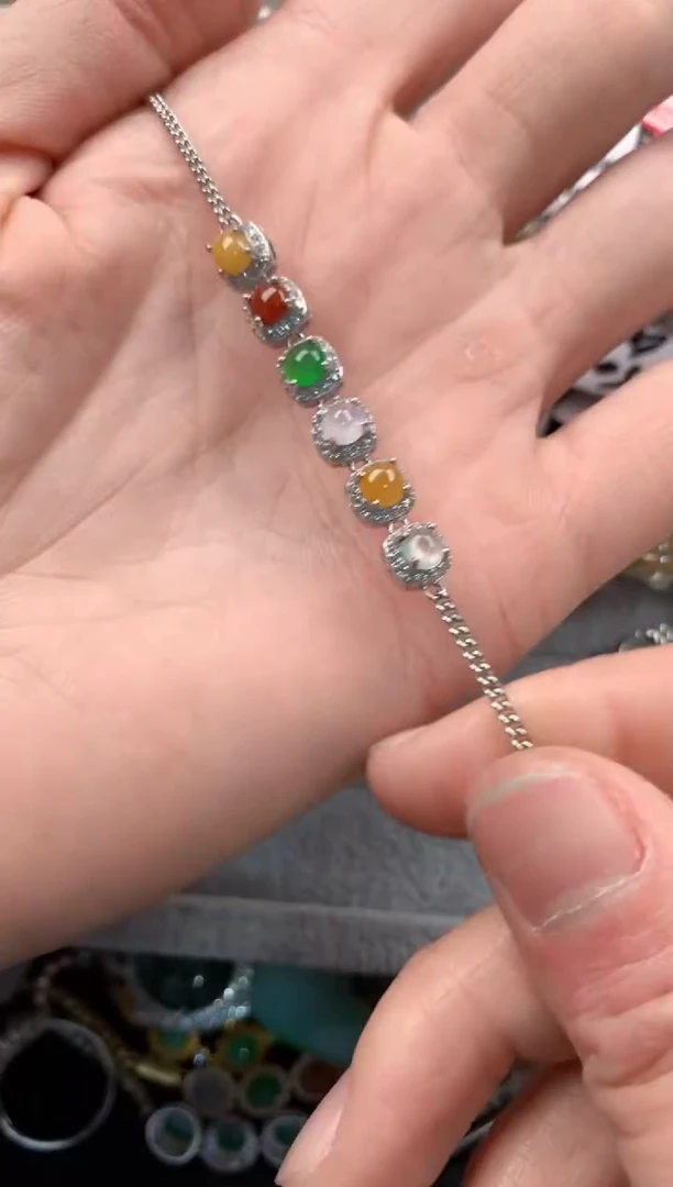 银S925镶嵌戒指翡翠111   9