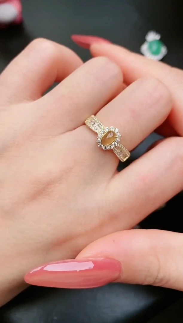 翡翠戒指银S925镶嵌.....