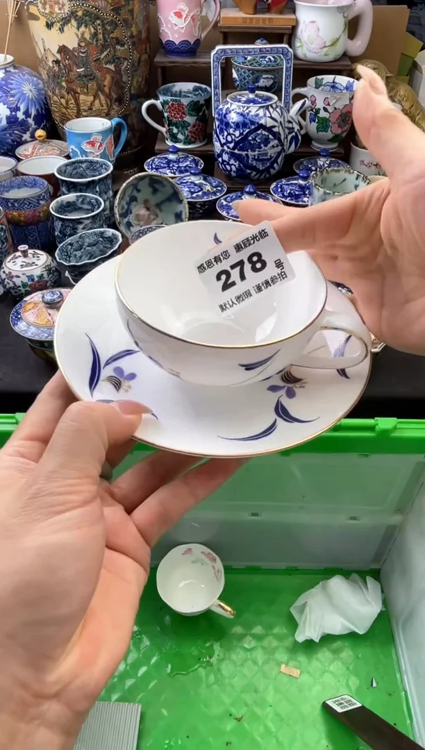 瓷片巴***娅278号六六工艺品瓷器
