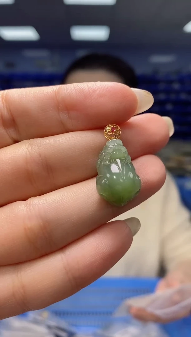 【闪购商品】和田玉DZ430218K金镶嵌DZ4302