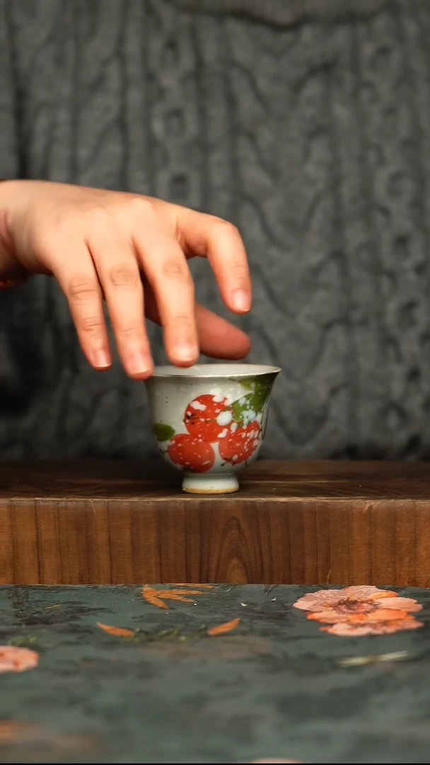 杯釉下彩手工手绘同款陶器