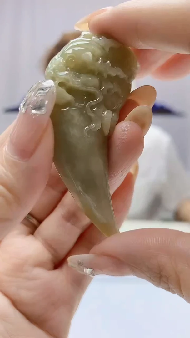 定制翡翠未镶嵌4868DD-毛货挂件38