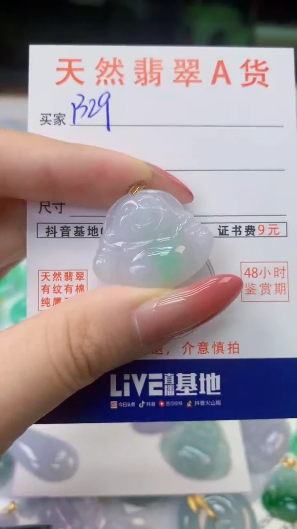 颈饰银S925镶嵌翡翠天然A货翡翠挂件