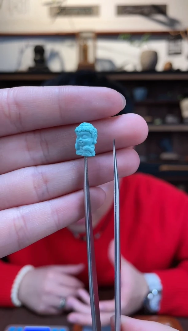 【闪购商品】绿松石配饰未镶嵌松石抱抱佛配饰WY