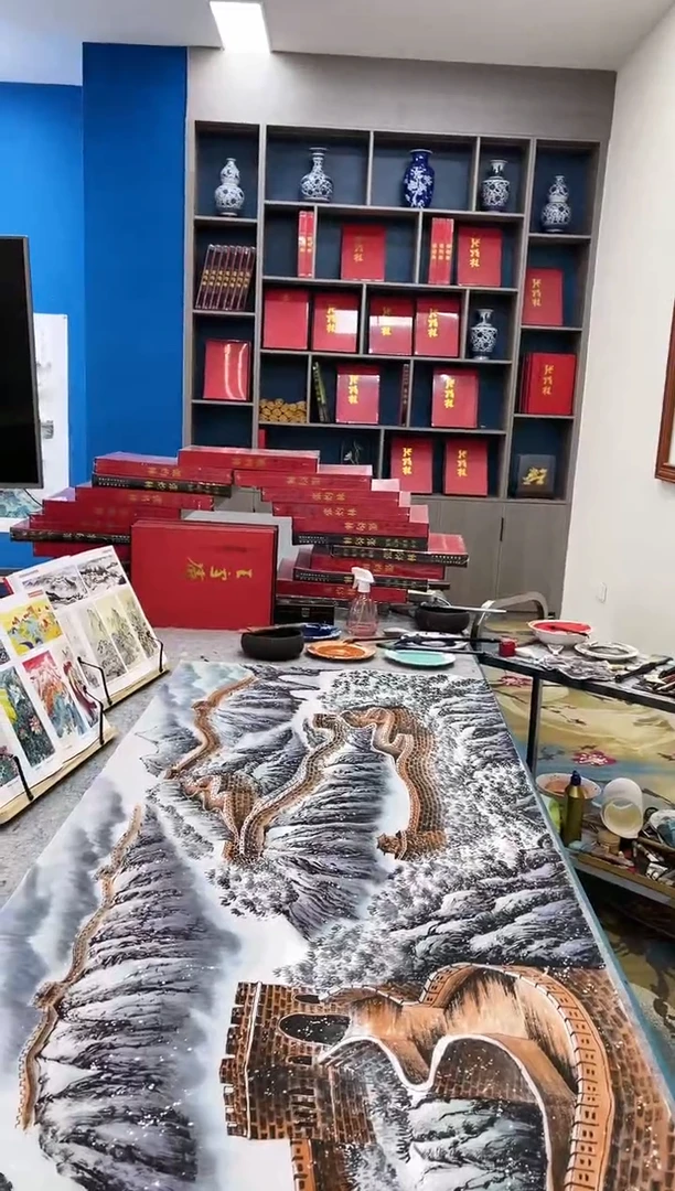 【闪购商品】国画张-现场创作小六尺山水/无框/W