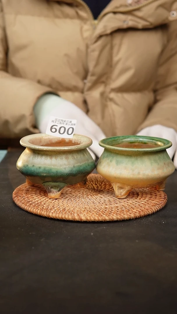 【闪购商品】瓷片600泥泥手工花盆