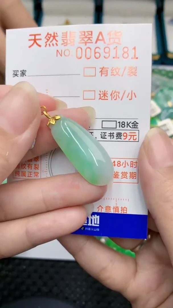 【闪购商品】翡翠颈饰18K金镶嵌            8