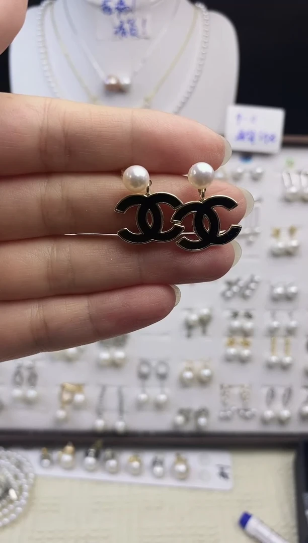 合金耳饰淡水珍珠Y**S1111