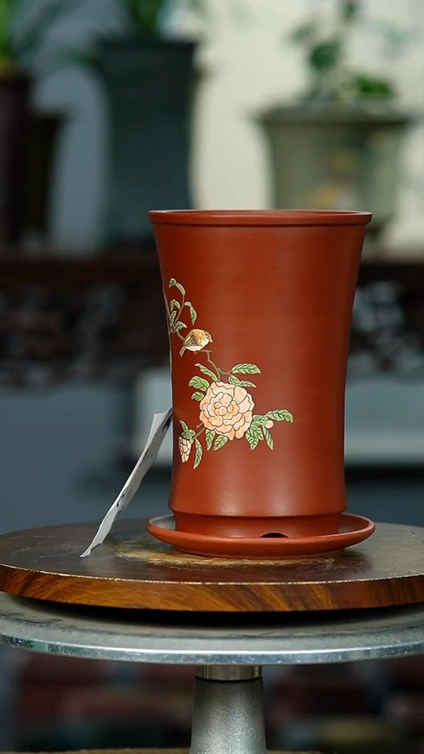 紫砂花盆6527+Z紫砂花盆紫砂