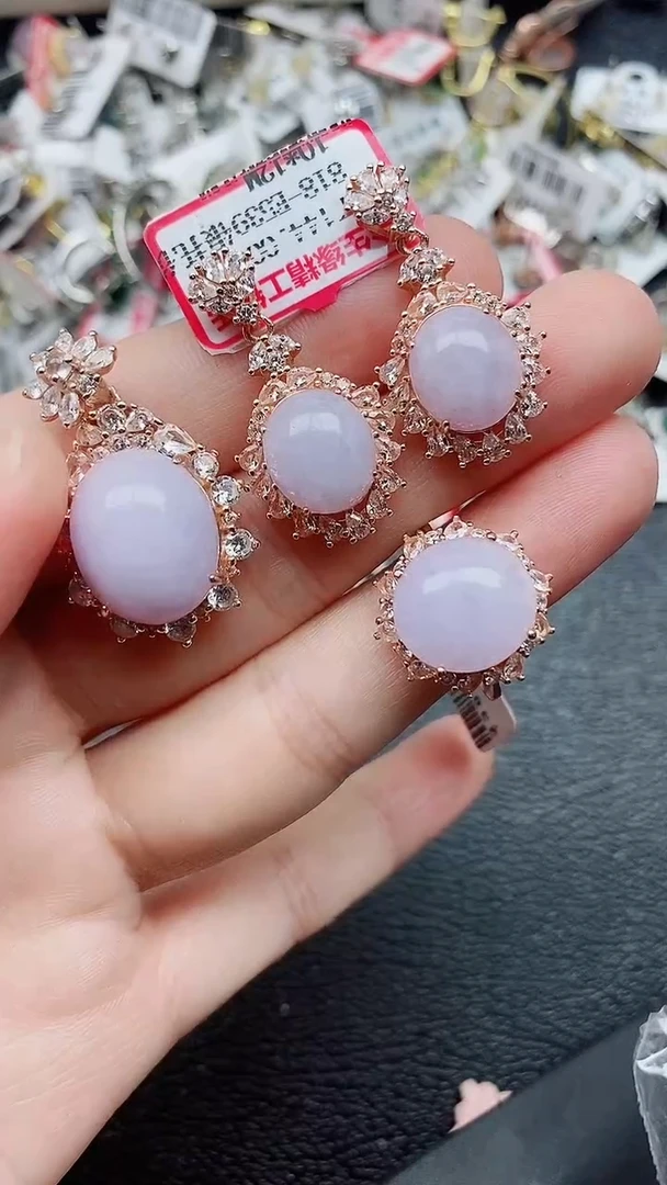 银S925镶嵌戒指翡翠1