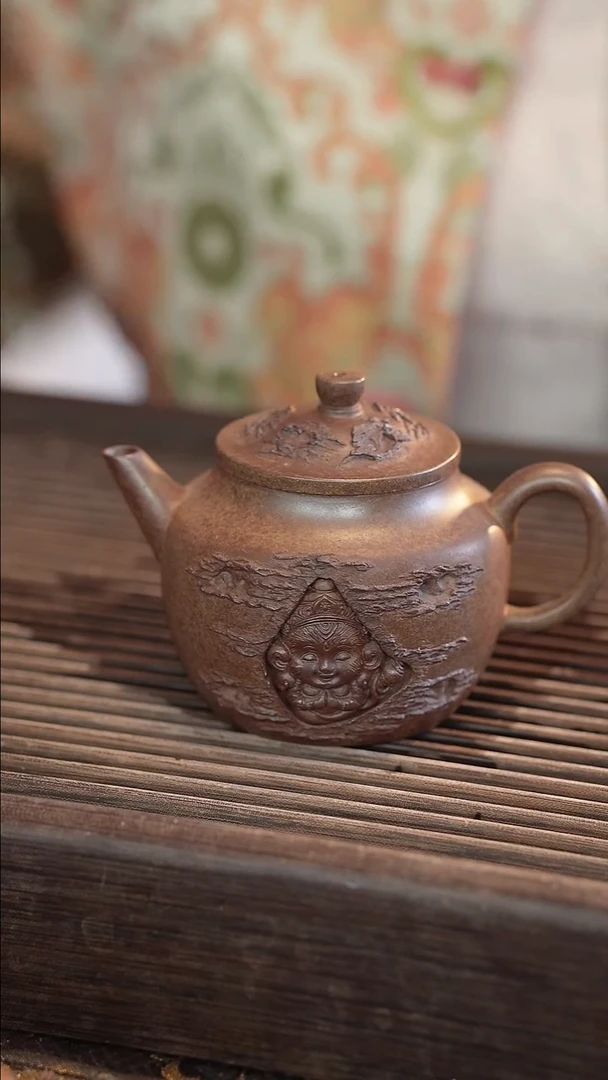 茶壶紫砂原矿手工制作【宽口】