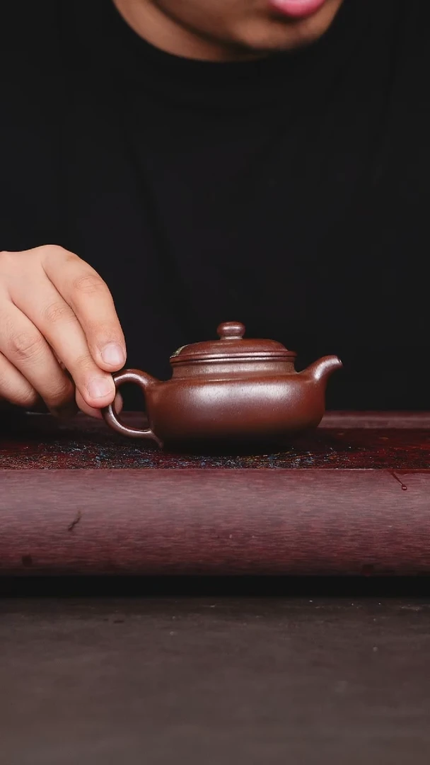 茶壶紫砂柴烧 仿古
