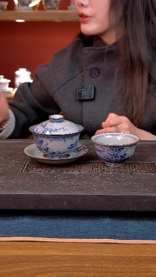 简装家用款2件套 老陶泥开片纹陶瓷茶具