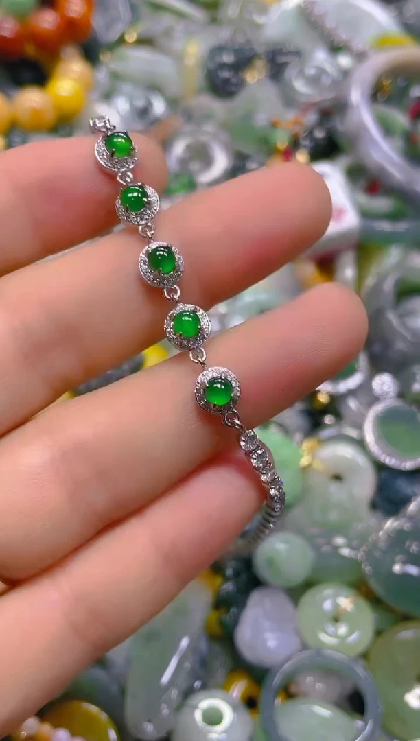 翡翠未镶嵌颈饰/H/翡翠A货一图一物