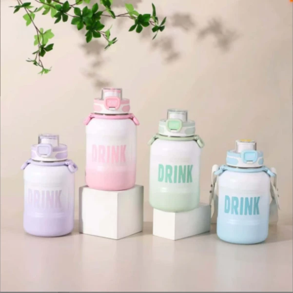 波斯特壶大肚杯吨吨杯大容量高颜值女生儿童学生保温杯吸管便携