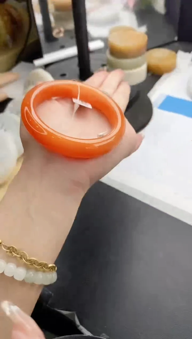 未镶嵌手镯石英质玉j42-HHB58+