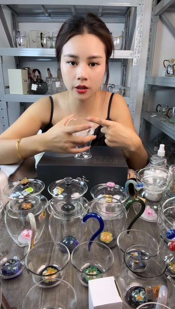 水晶玻璃无盖款7**6禾器 观山茶漏