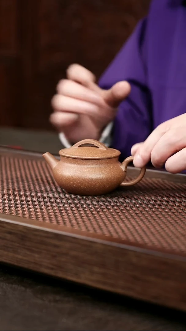 茶壶紫砂青降坡瓦罐壶