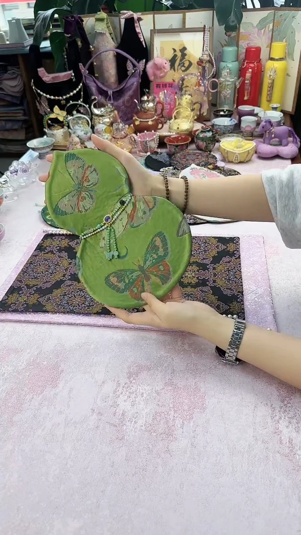 86 绿色蝴蝶葫芦茶席
