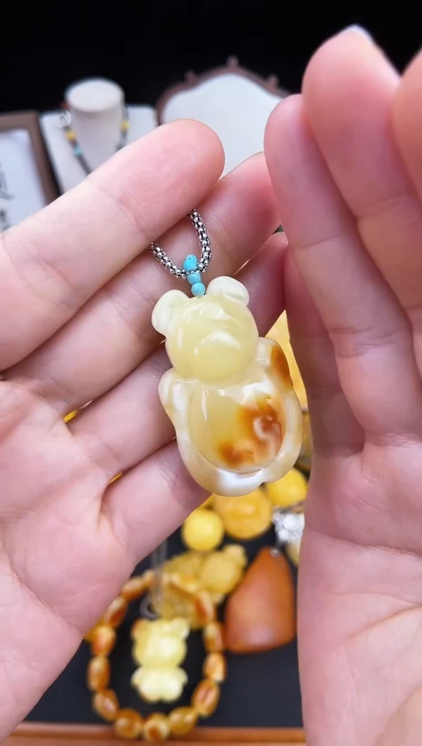 琥珀未镶嵌珠宝奇石柒月