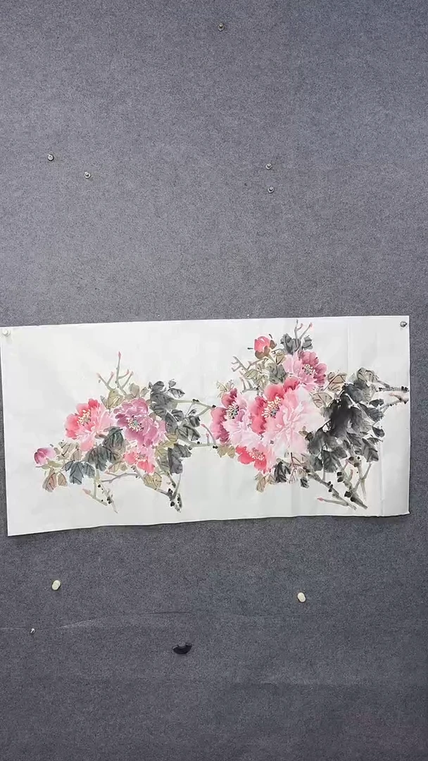 国画136*68吴铁成作品