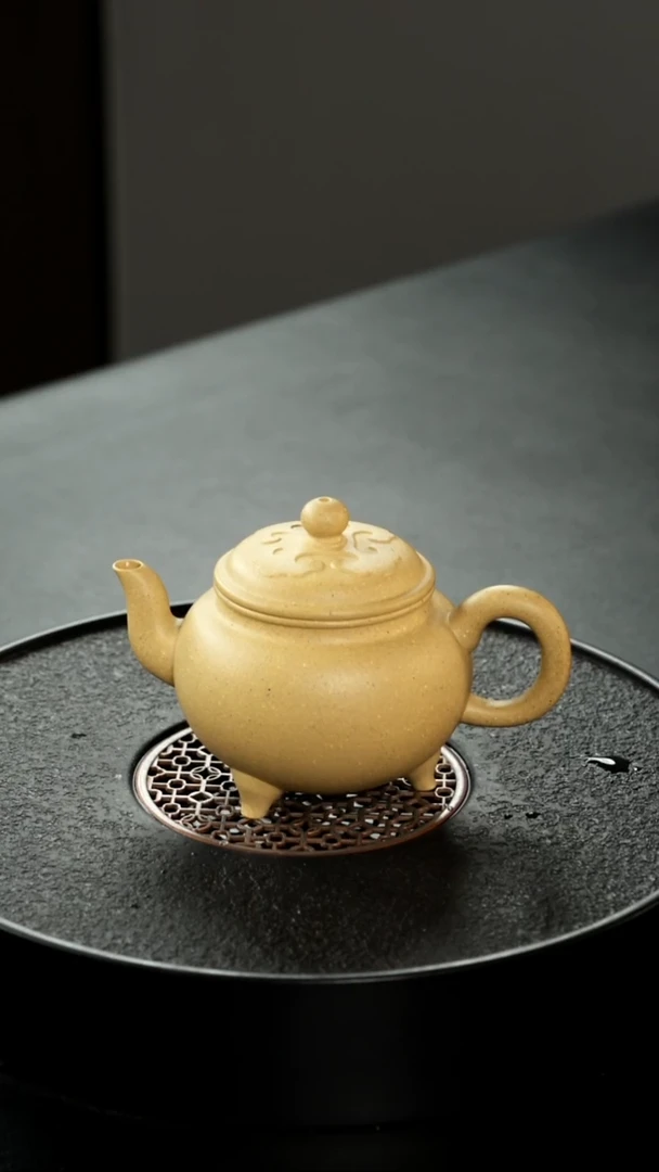茶壶紫砂大水潭极纯梨皮大彬如意