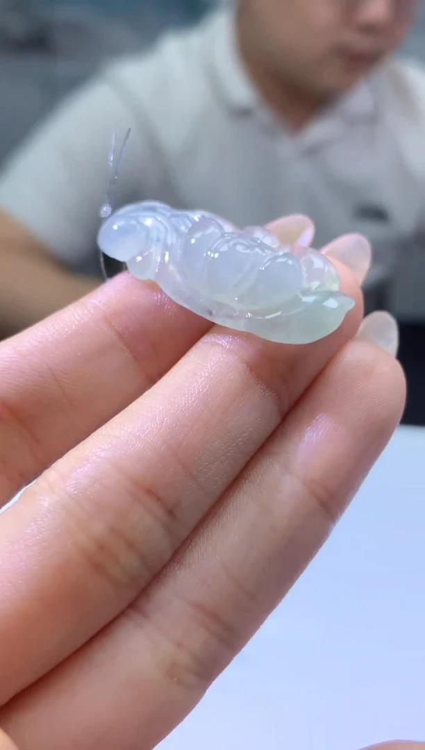 【闪购商品】定制翡翠未镶嵌888ee-毛货莲蓬53赠金扣