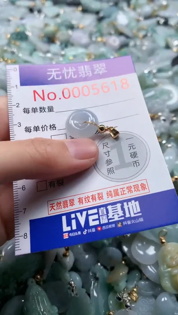 翡翠未镶嵌吊坠(不含链)5618