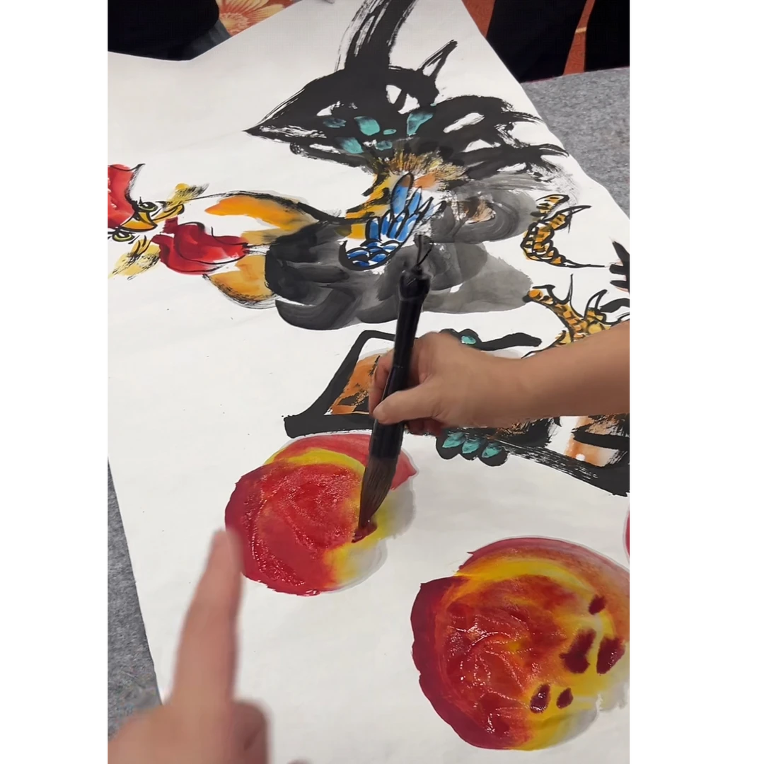 橱窗展示/墨润鑫海/徐文清老师/国画/带证书授权书