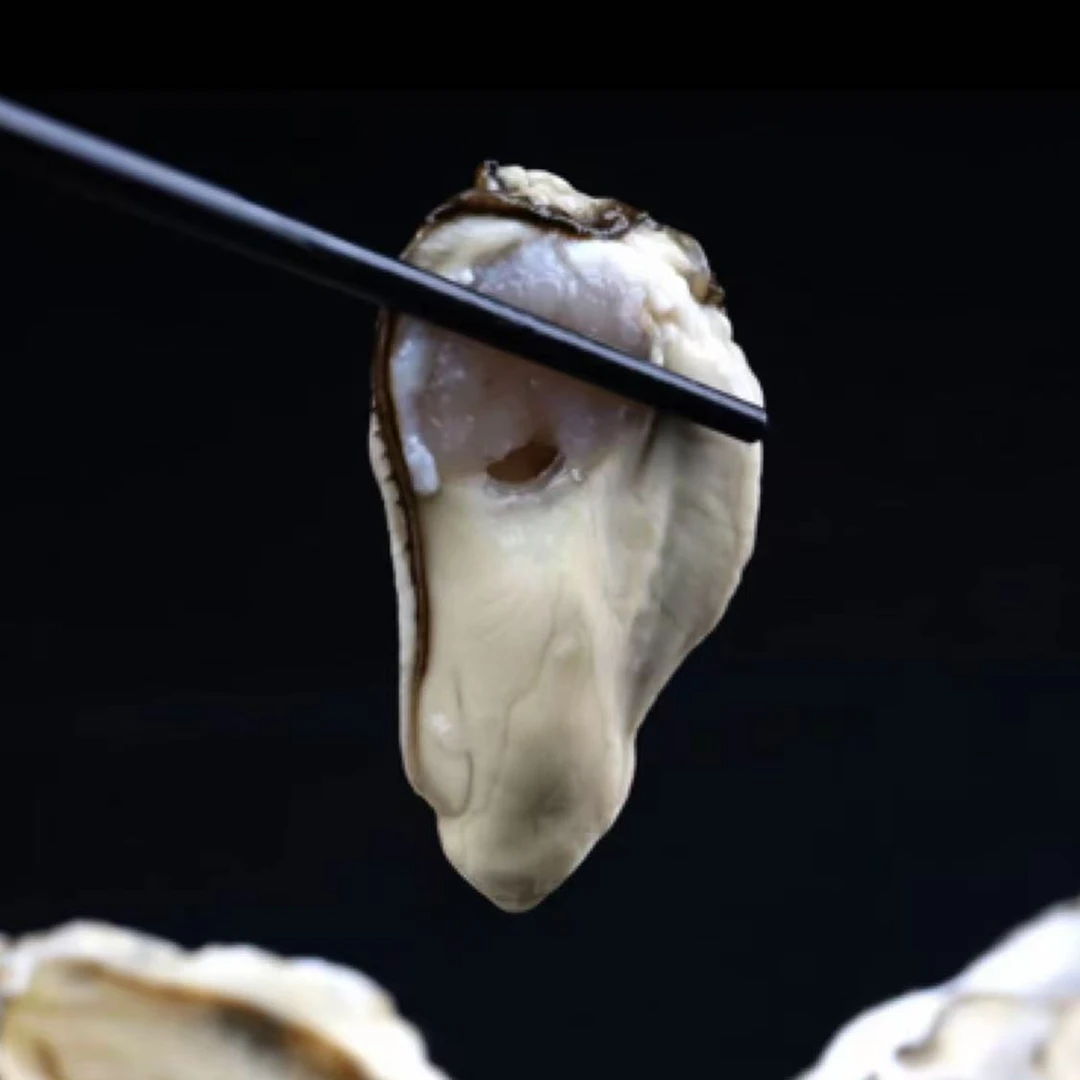 青岛鳌山卫神汤沟当地野生小号海蛎子肉（生蚝）1000克